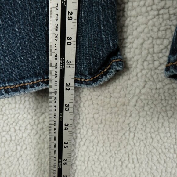 Silver Jeans Mens 38x32 Blue Zac Relaxed Bootcut Stone Wash Whiskers Y2K - Picture 8 of 11